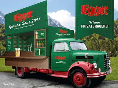 New brand presence of your private brewery Egger