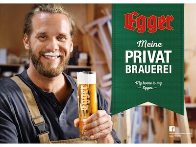 New brand presence of your private brewery Egger