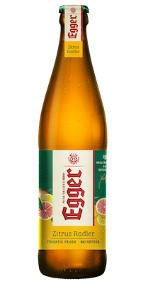 Egger Zitrusradler naturtrüb 0,5L Flasche