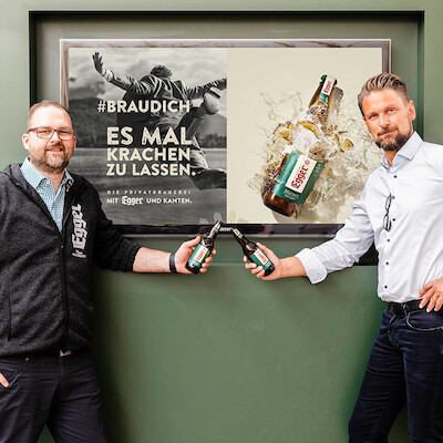 Neue Image-Kampagne mit „Egger und Kanten“